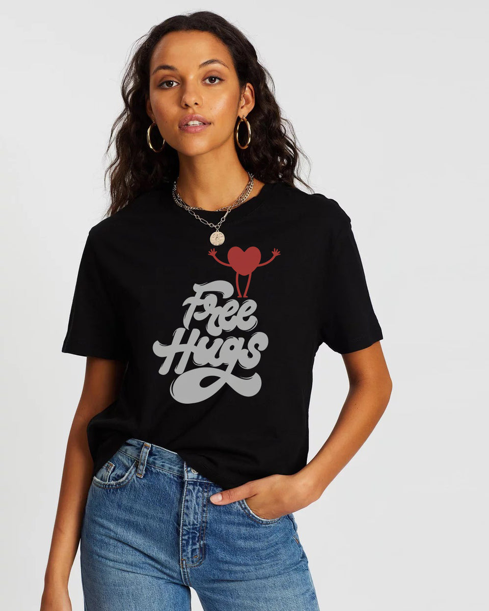 Free Hugs Woman T Shirt Up Class Apparel LLC